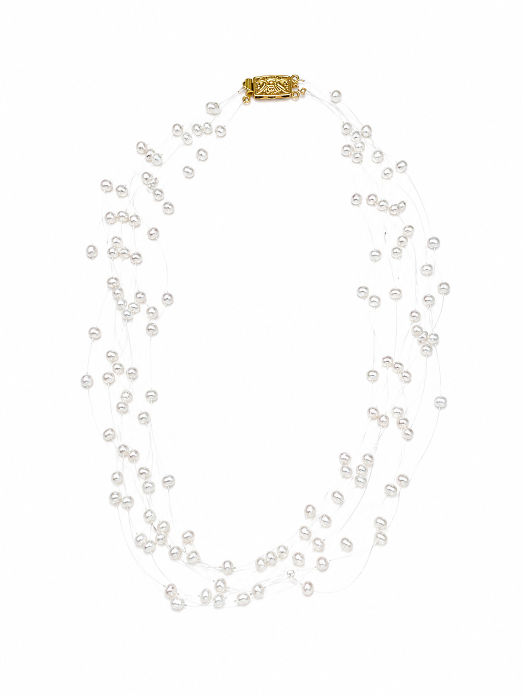 Starlit Pearl Veil Necklace