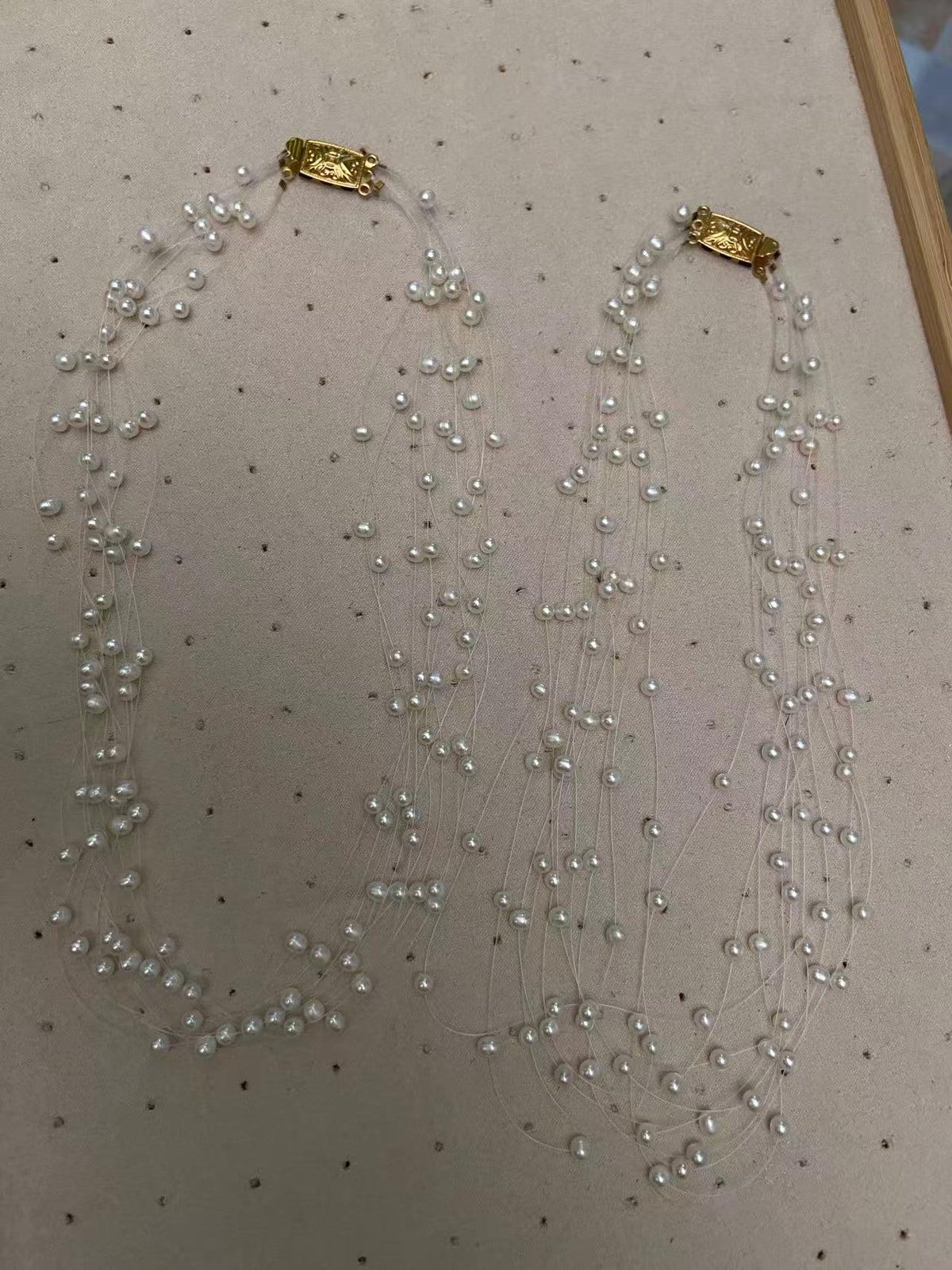 Starlit Pearl Veil Necklace