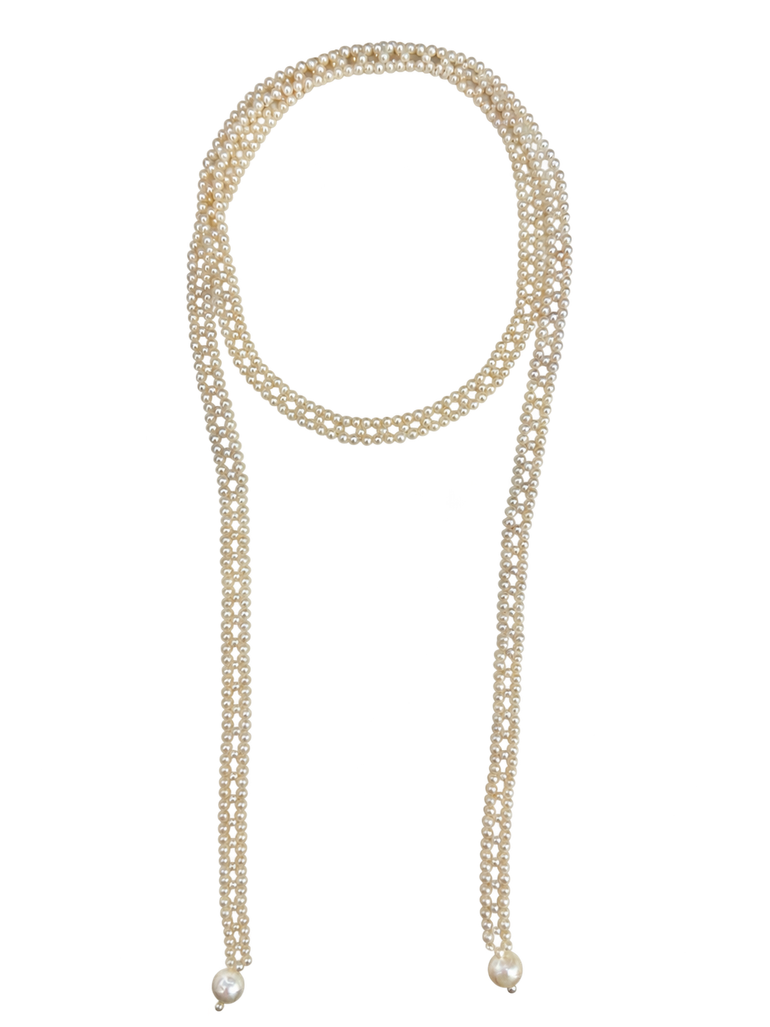 Pearl Tie Necklace