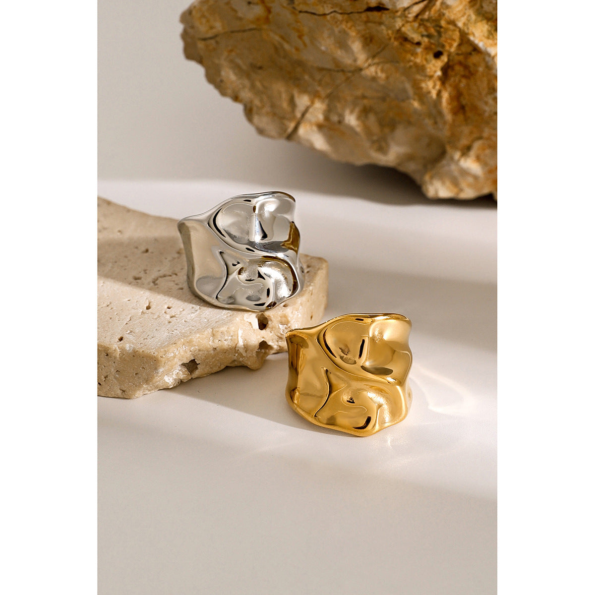 Molten Fold Cuff Ring — detail 01