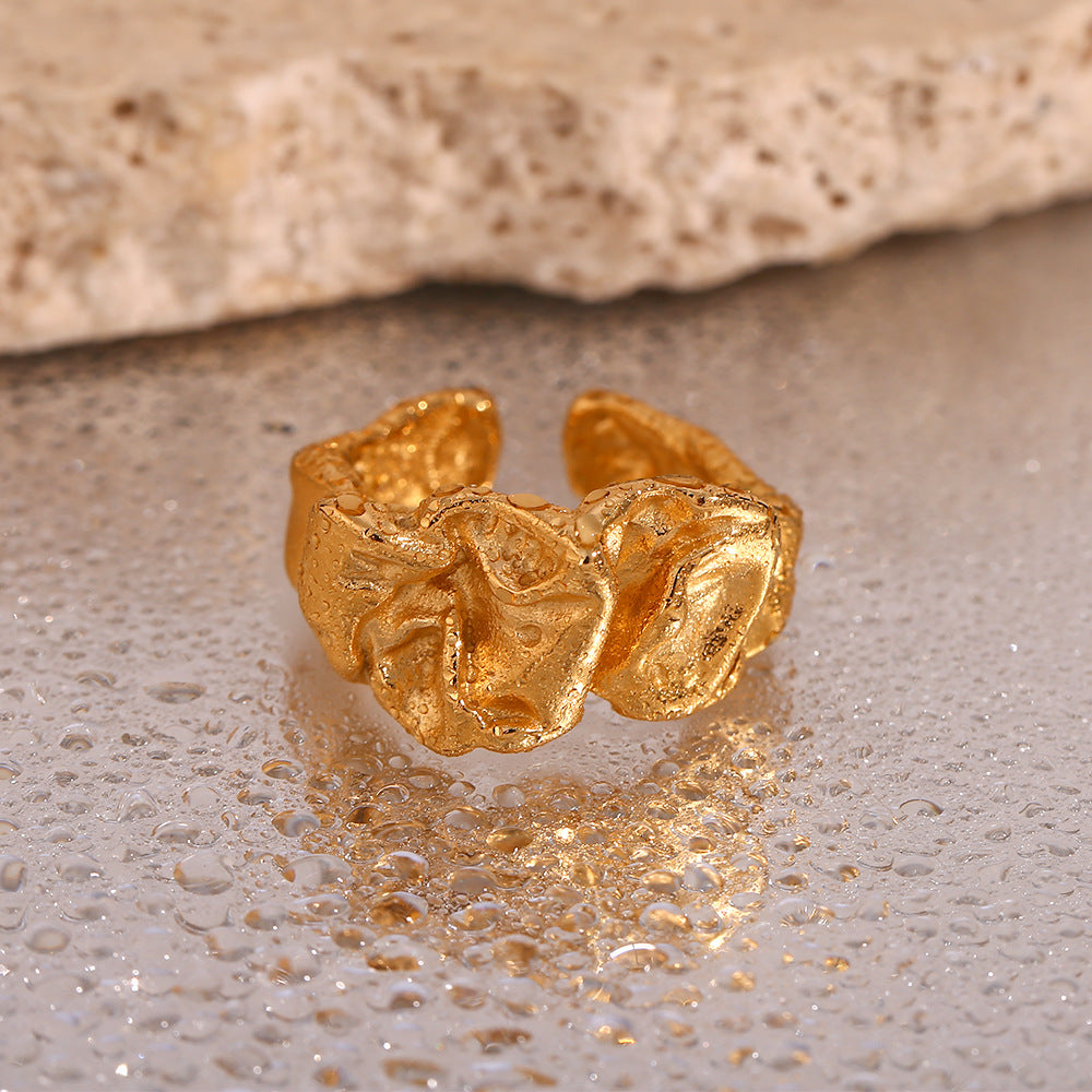 Sculpted Fold Open Ring — fourth batch detail 01