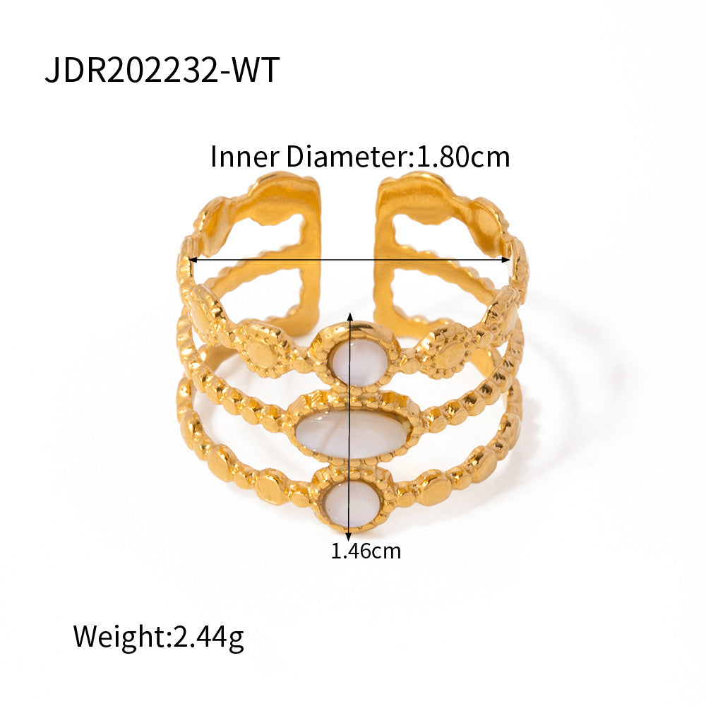 Three-Tier Mother-of-Pearl Ring — fourth batch detail 02