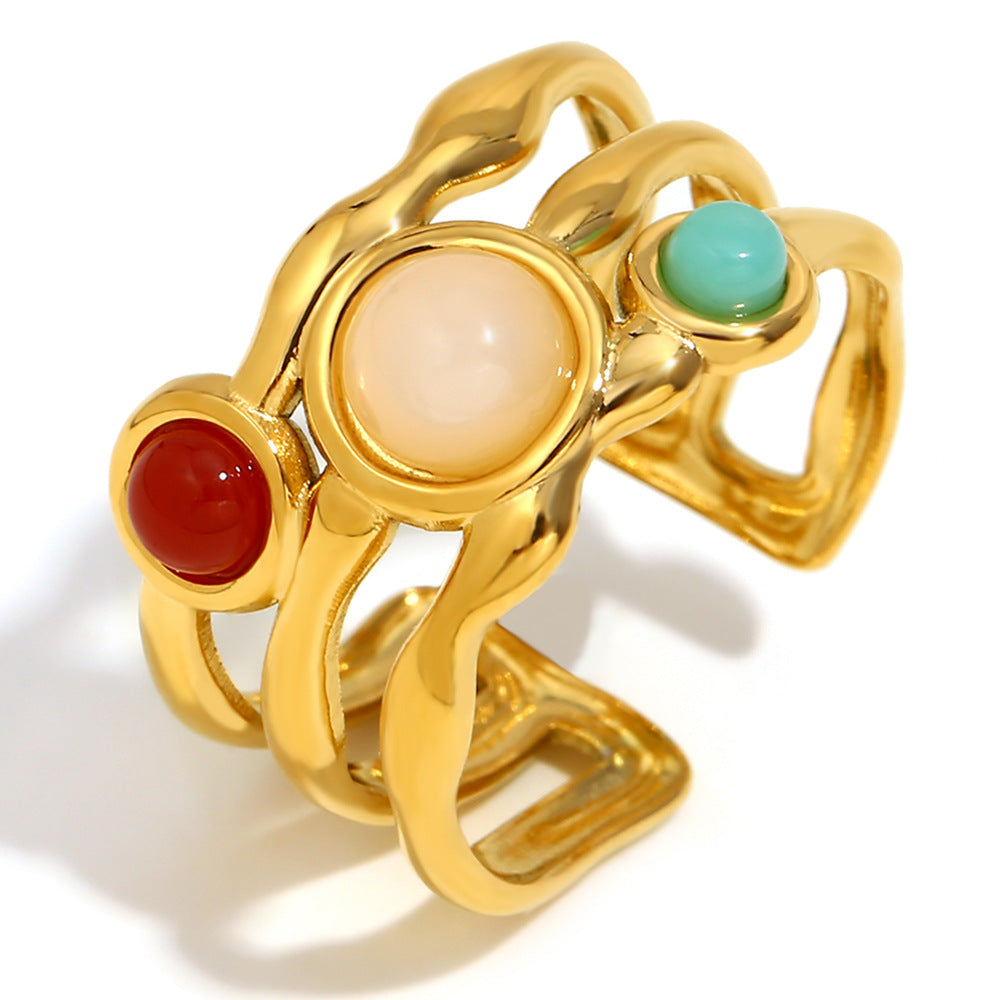 Orbit Trio Sculptural Ring — detail 02