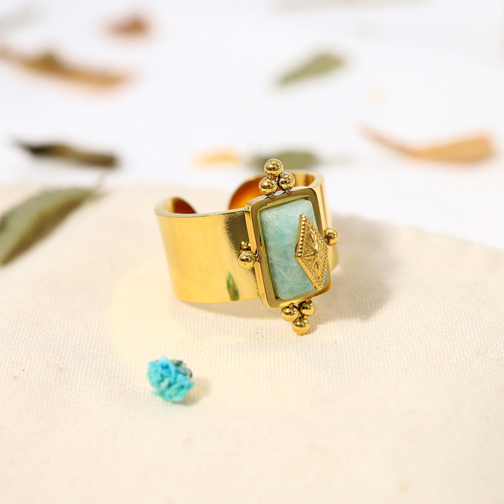 Nomad Stone Cuff Ring — detail 01