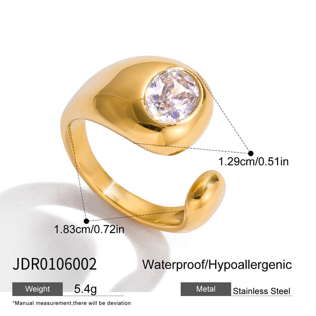 Luminous Orbit Zircon Ring — third batch detail 03