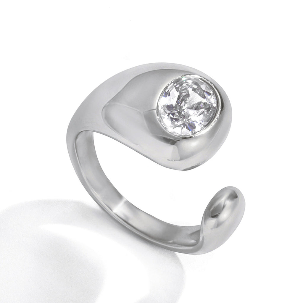 Luminous Orbit Zircon Ring — third batch detail 05