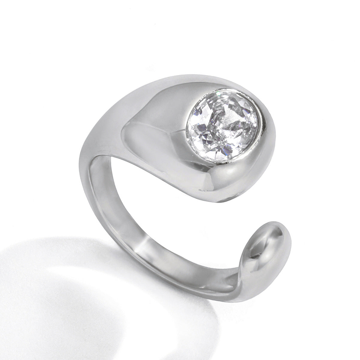 Luminous Orbit Zircon Ring — third batch detail 05