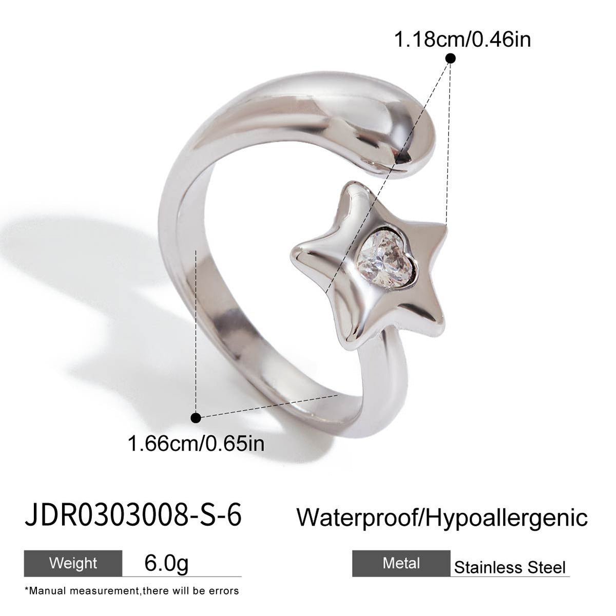 Hooked Star Ring — detail 02
