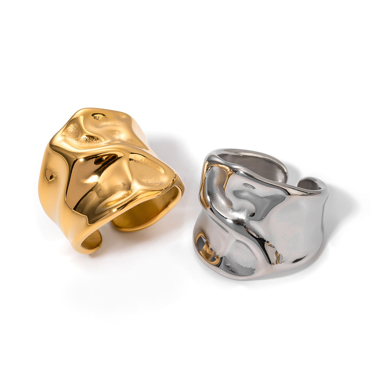 Molten Fold Cuff Ring — detail 03