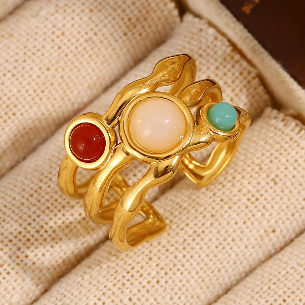 Orbit Trio Sculptural Ring — detail 04