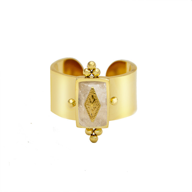 Nomad Stone Cuff Ring — detail 03