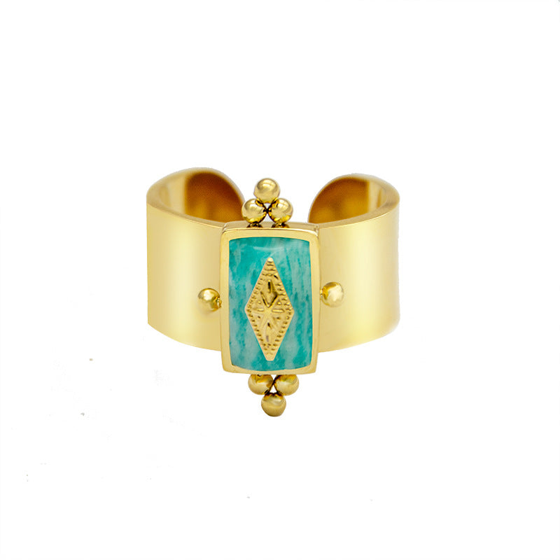 Nomad Stone Cuff Ring — detail 04