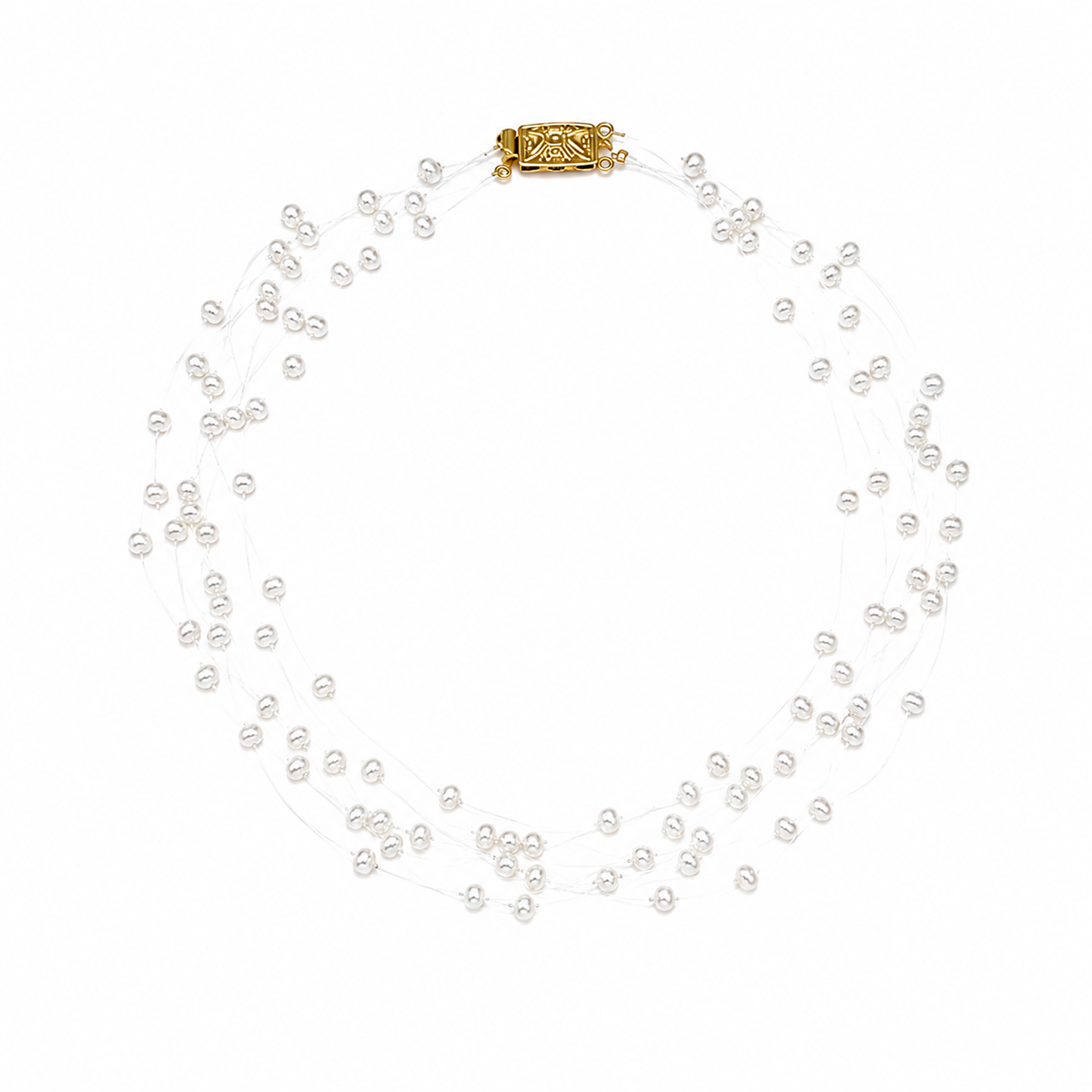 Starlit Pearl Veil Necklace
