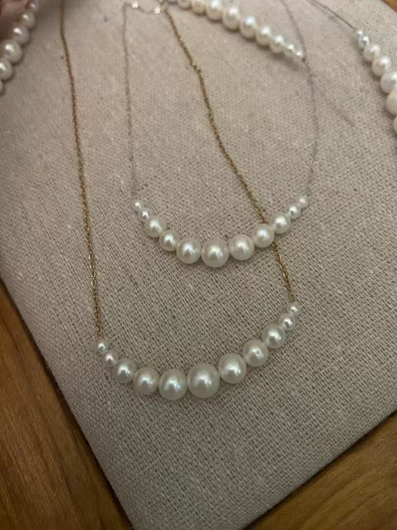 Pearl Arc Necklace