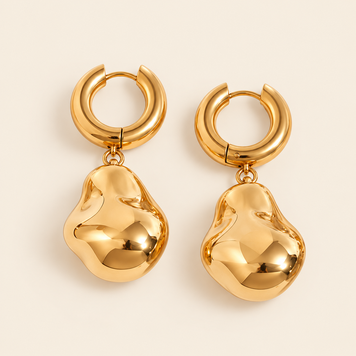 Baroque Drop Earrings — ivory main image