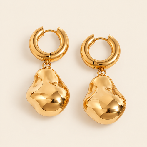 Baroque Drop Earrings — ivory main image