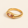 Champagne Marquise Ring — ivory gold main image