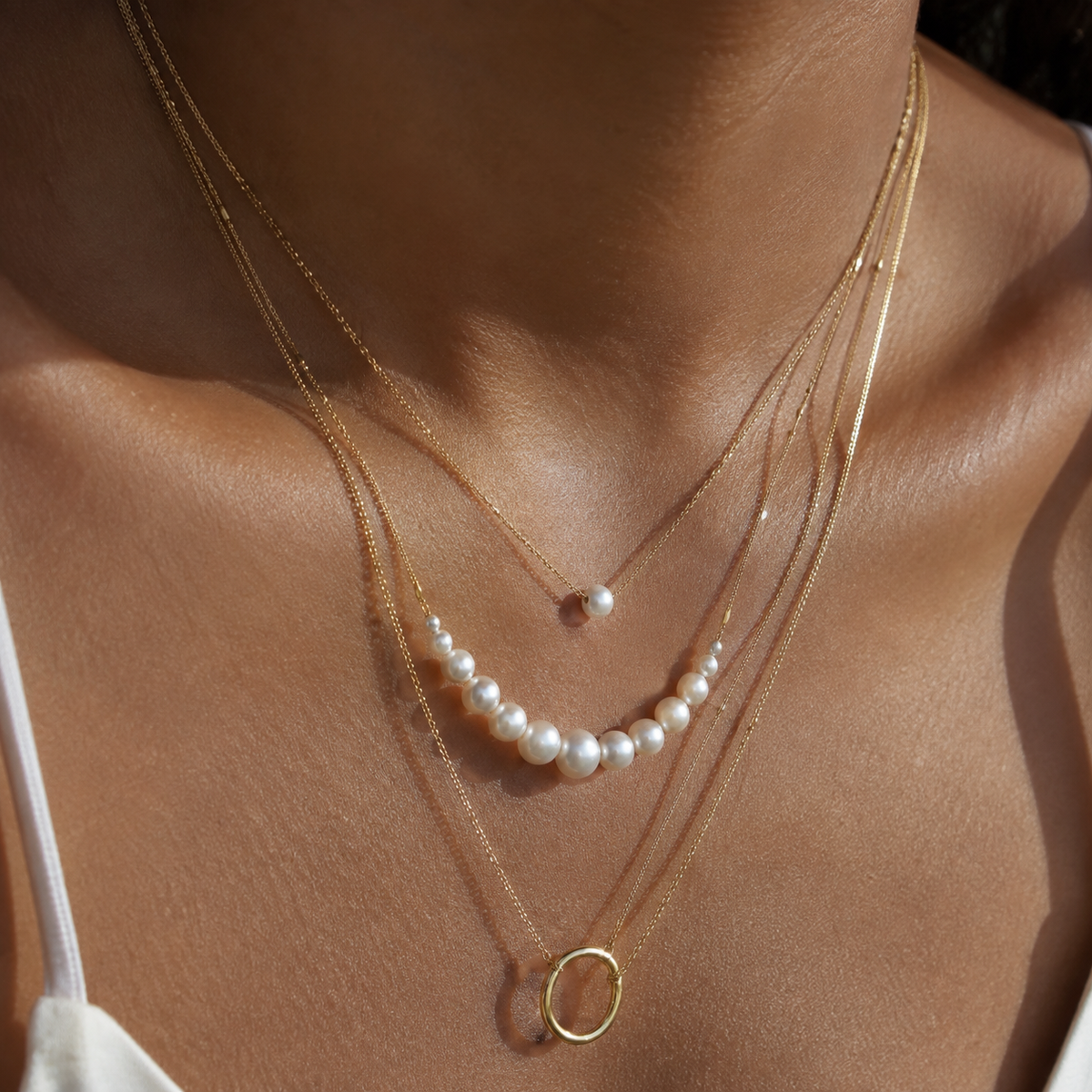 Pearl Arc Necklace