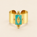 Nomad Stone Cuff Ring — ivory gold main image