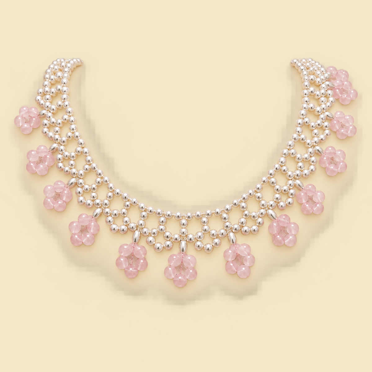 Blush Blossom Pearl Collar